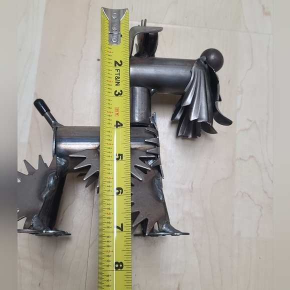 Welded Yardbord Metal Dog Sculpture - Picture 8 of 9